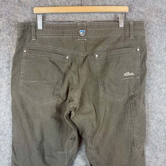 Kuhl Revolvr Pants Mens 38x32 Brown Outdoor Hiking Articulated Nylon Blend - Picture 4 of 11
